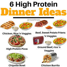 6 High Protein Dinner Ideas Very Easily Customizable To Your Personal Calorie And Macronutrient Nee High Protein Dinner Protein Dinner High Protein Recipes