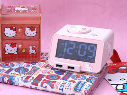 Vintage clock jaz clock french vintage clock desk clock | etsy. Hello Kitty 4 In 1 Bluetooth Alarm Clock Speaker With Dual Usb Charger Limited Edition