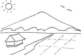 Menggambar objek yang ada di alam seperti flora dan fauna biasa di lakukan untuk tugas sekolah atau pun untuk hobi belaka. Pemandangan Alam Yang Mudah Digambar Literatur