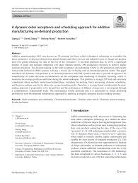 Another trouble es software gets out of the way is the 'winner takes it all' approach in hr management (as. Pdf A Dynamic Order Acceptance And Scheduling Approach For Additive Manufacturing On Demand Production
