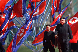 The flag of north korea, also known as the ramhongsaek konghwagukgi (korean: Praise For Kim Jong Un At Showpiece North Korea Project Asia Times