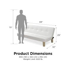 Aria sofa set pre order april 2021. Aria Futon Sofa Bed White Walmart Com Walmart Com