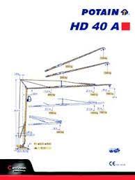 Potain HD40A Tower Crane