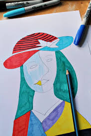 You'll be set up with a single picasso face at the bottom which can match up with some in the group above. Pablo Picasso Faces Art Lesson For Children Nurturestore