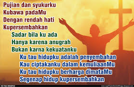 Ku pandang wajahmu dan berseru pertolonganku datang darimu. Lirik Lagu Pujian Rohani Kristen Sekolah Minggu Gereja Tuhan Yesus Ku Tau Hidupku Adalah Penyembahan