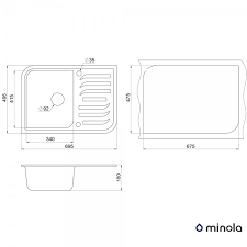 Kitchen sink sizes in cm. Kitchen Sink Granite Minola Mpg 1145 70 Arctic