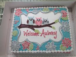 Pin By Kateri Chan On Food Drinks Baby Shower Cakes Girl Baby Shower Sheet Cakes Owl Baby Shower