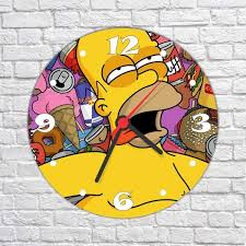 Побажання фанам сімпсонів (сімпсони ua). Relogio De Parede Desenho Simpsons Homer Madeiramadeira