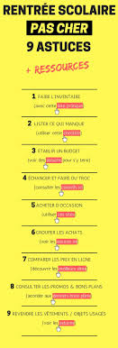 9 Astuces A Connaitre Pour Une Rentree Scolaire Pas Cher Ressources Rentree Scolaire Scolaire Diy Pour La Rentree