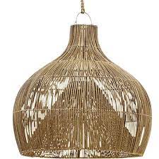 Coral single rod (clear) pendant / 3 sizes / 3 finishes $800.00. Inartisan Oversized Dari Rattan Pendant Light Temple Webster