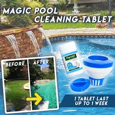 Magic Pool Cleaning Tablet Effectively Guard Against Bacteria Algae And Other O Pool Cleaning Cleaning Tablets Swimming Pool Maintenance