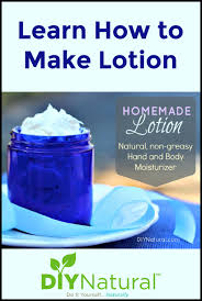 homemade lotion a natural hand and