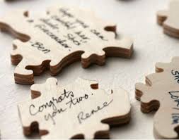 Maybe you would like to learn more about one of these? Intricate Nuptial Keepsakes Wedding Puzzle Guest Book