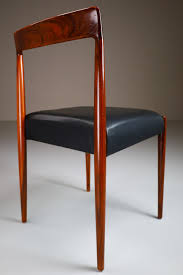 Alternatively, place slipcovered chairs in light hues in a sunroom or living room. Scandinavian Modern Dining Chairs With Rosewood Frame And Black Leather Seat Denmark 1950s Mid 20th Century Dining Room Items By Category European Antiques Decorative
