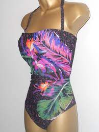 Ladies Black Pink Marks Spencer Halterneck Strapless Swimsuit Size 16 New Fashion Clothing Shoes Accessori Strapless Swimsuit Swimwear Clothes For Women