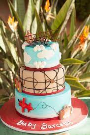 Precious Cargo Baby Shower Party Ideas Photo 2 Of 63 Airplane Baby Shower Cake Vintage Airplane Baby Shower Travel Baby Shower Theme