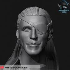 Prince Aemond Targaryen (Ewan Mitchell) head model
