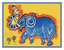 Get unlimited access to hundreds of free patterns. Russian Folk Art Animal Blue Elephant Doll By Issachar Ber Ryback S Co Orenco Originals Llc