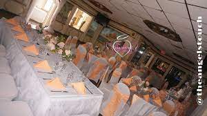 A Beautiful Peach And Silver Wedding Peach Silver Wedding Decor Decor Table Decorations Home Decor