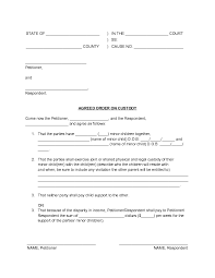 Child Custody Agreement Form Free Printable Documents Custody Agreement Joint Custody Child Custody