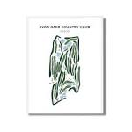 Avon Oaks Country Club, Ohio, Golf Course Map, Valentines Gift for ...