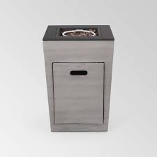 Bbqguys.com has been visited by 100k+ users in the past month Langton Square 19 5 Light Weight Concrete Gas Fire Column Dark Gray Christopher Knight Home Target