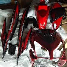 Jual Full Cover Body Halus Honda Vario 110 Karbu Lama Merah Maroon Plus Striping Di Lapak Pad Store Bukalapak
