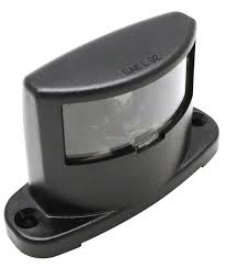 License Plate Light Incandescent Black 1m B300