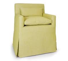 Lookiing for chairs that will complete the design of you dining room? Modern Skirted Dining Room Chair With Loose Cushions And Wheels For Sale At 1stdibs