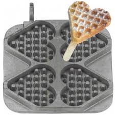 Backplatte Herzwaffel Am Stiel Grimm Gastrobedarf De