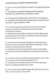 An update to google's expansive fact database has augmented its ability to answer questions about animals, plants, and more. Football Cartophilic Info Exchange England S Glory Soccer Trivia 3