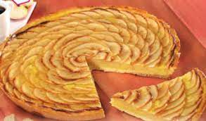 Tarte à la crème pâtissière tout est dit dans le titre : Recettes Desserts Tarte Aux Pommes A La Creme