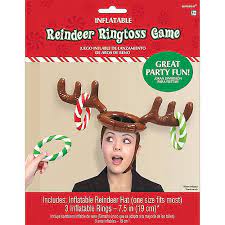 Inflatable Reindeer Hat Ring Toss Game Ring Toss Game Reindeer Hat Ring Toss