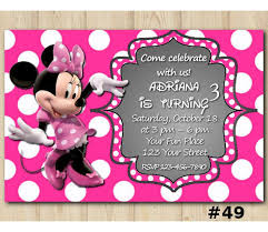 Minnie, a sweet animal cartoon character from disney is making dreams come true! Minnie Mouse Birthday Invitation Minnie Mouse Invitation Template Chalkboard