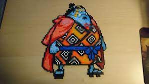 One Piece Character 39 Jinbei By Magicpearls Perler Bead Art Bead Art Bead Sprite