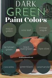 Best Dark Green Paint Colors From