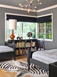 Imagine charcoal lower walls segueing to pewter upper walls, with both hues highlighted by pale dove gray woodwork. 15 Black And White Bedrooms Hgtv