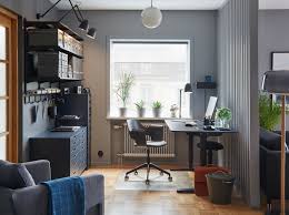 A Colour Coordinated And Stylish Space At Home In 2020 Sit Stand Desk Home Home Office Furniture