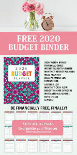 Free Printable Budget Planner 2020 35 Budget Templates Monthly Budget Planner Budget Planner Free Free Budget Printables