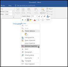 How To Remove Hyperlinks From Microsoft Word Documents