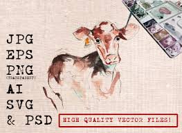 Looking for christmas images and vectors? White Cow Watercolor Graphic By Ambar Art Creative Fabrica