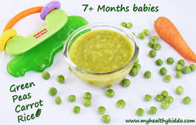 Green Peas Carrot Puree For Babies Peas Puree Recipe My Healthy Kiddo