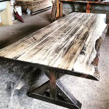 Wormy Maple Live Edge Harvest Table Live Edge Wood Table Live Edge Wood Furniture Wood Table Rustic