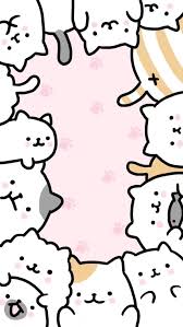 61 Papeis De Parede De Gato Kawaii No Wallpaperplay Cute Wallpapers Cute Cat Wallpaper Kawaii Wallpaper