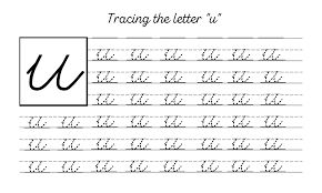 Writing barely visible lines on the blank paper. How To Learn Cursive Writing Free Worksheets