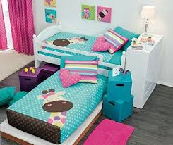 Amazon Com Bed Bunk Collection Giraffe Comforter Set Ind Twin Home Kitchen Diy Room Decor For Teens Girls Bedroom Kid Room Decor