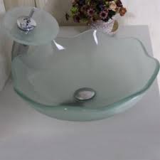 Modern top clear blue colored bathroom vessel tempered glass wash hand basin round sink. Sink And Tap Sets Bathroom Sink Tap Sets Uk