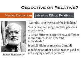 Moral Objectivism Vs Relativism Youtube