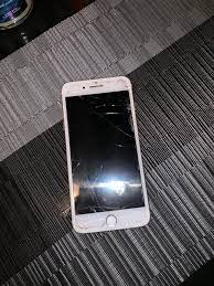 It S An Iphone 7 Plus Gold It Is Cracked But Everything On It Works Tho Nothin Wrong With It It Is Not Connected T Broken Iphone Screen Iphone Iphone 7 Plus