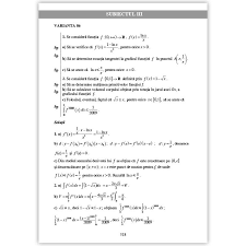 *100 variante bac 2009 matematică rezolvate. Ghid De Pregatire Pentru Bacalaureat La Matematica M2 Editura Sigma Emag Ro